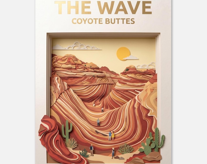 THE WAVE – Coyote Buttes | Travel Poster