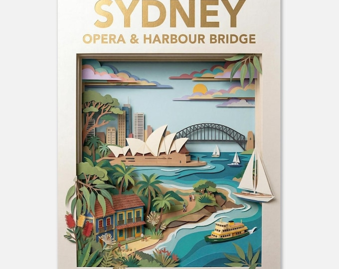 SYDNEY – Opera & Harbour Bridge | Travel Poster