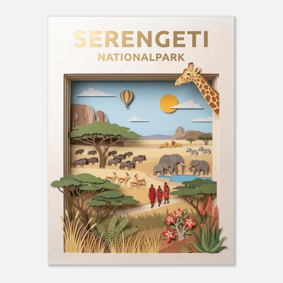 SERENGETI – National Park – Poster
