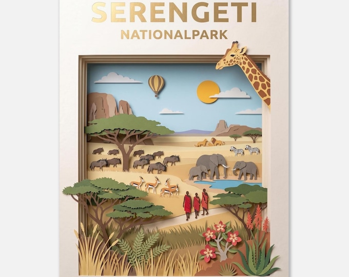 SERENGETI – National Park – Poster