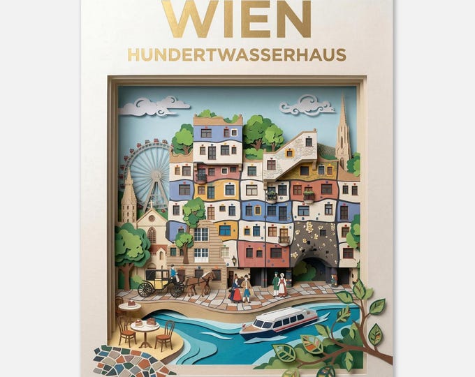 VIENNA – Hundertwasser House | Travel poster