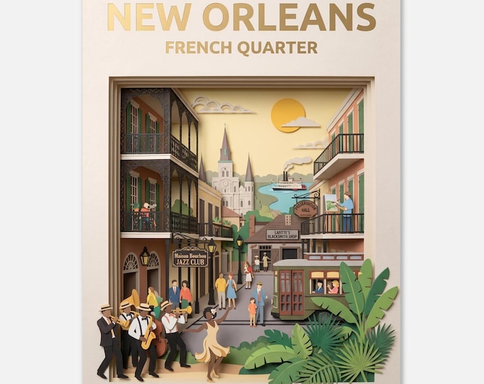 NEW ORLEANS – French Quarter | Travel Poster