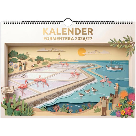 Formentera - WALL CALENDAR | July 2026 to June 2027