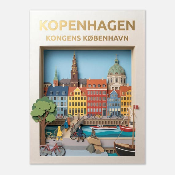 COPENHAGEN – Kongens København | Travel poster