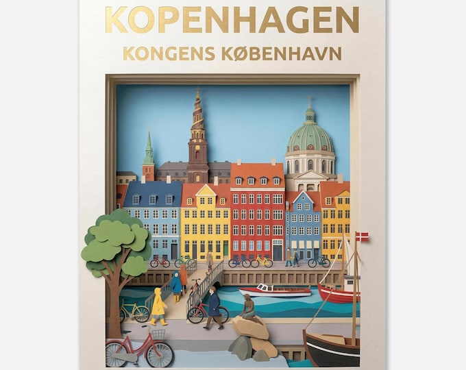 COPENHAGEN – Kongens København | Travel poster