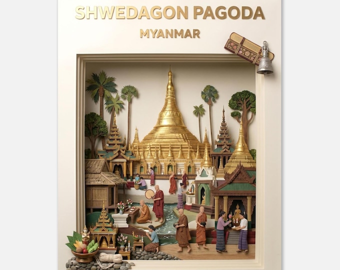 MYANMAR – Shwedagon Pagoda | Posters
