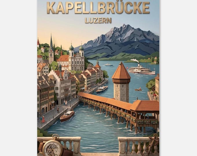LUCERNE – Chapel Bridge | Poster