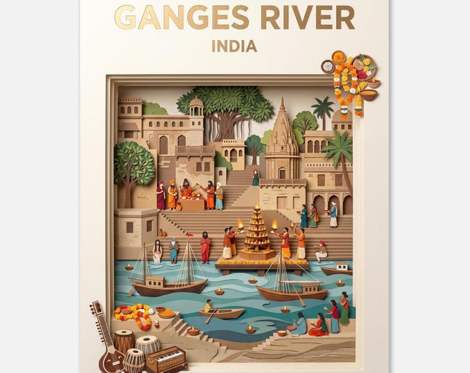 INDIA – Ganges | Poster