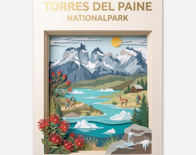 TORRES DEL PAINE – National Park – Poster