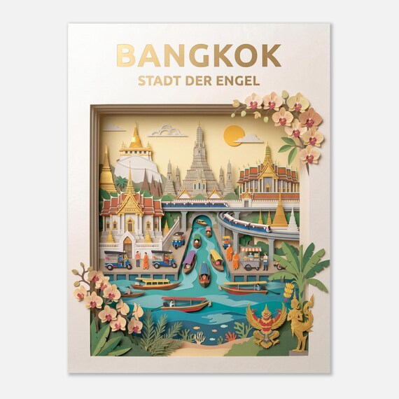 BANGKOK – City of Angels | Travel Poster