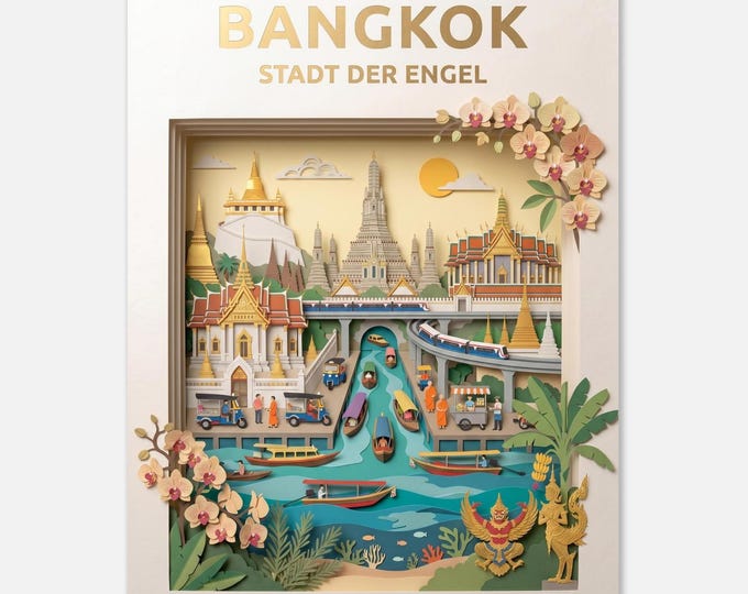 BANGKOK – City of Angels | Travel Poster