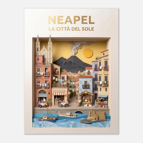 NAPLES – La città del sole | Travel poster