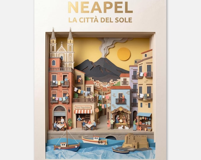 NAPLES – La città del sole | Travel poster
