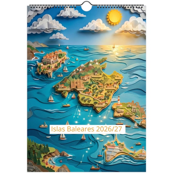 KALENDER Balearen | Mallorca Menorca Ibiza Formentera | Juli 2026 bis Juni 2027