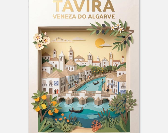 TAVIRA – Venice do Algarve | Travel Poster
