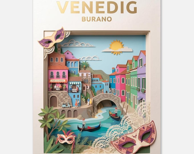 VENICE – Burano | Travel poster