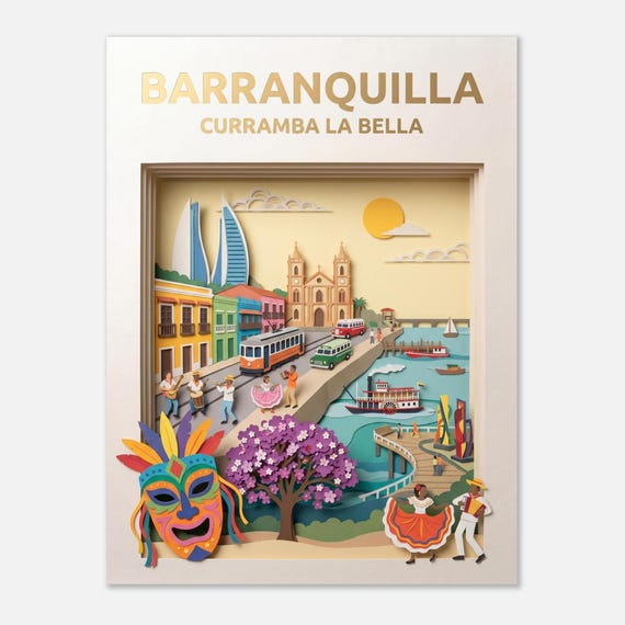 BARRANQUILLA – Curramba la bella | Travel poster