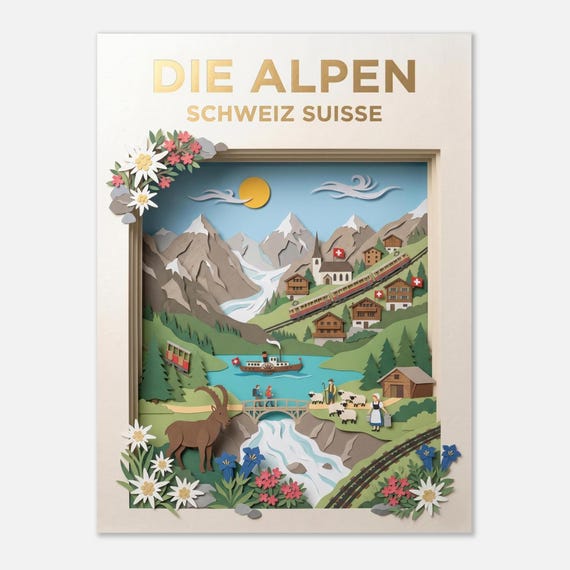 ALPS – Switzerland | Travel poster