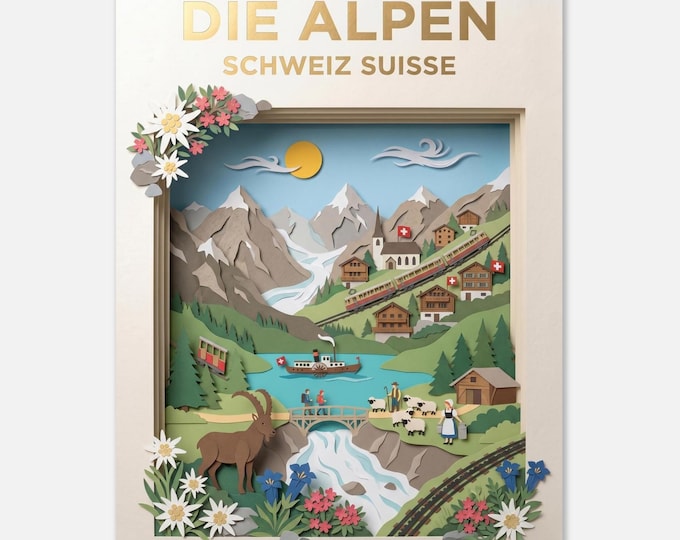 ALPS – Switzerland | Travel poster