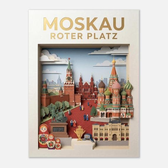 MOSCOW - Red Square | Travel poster