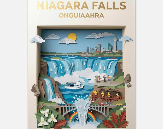 NIAGARA FALLS – Onguiaahra | Travel Poster