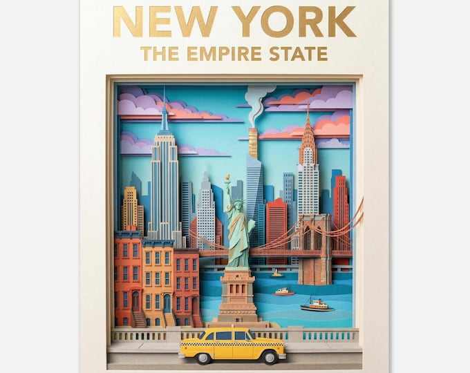 NEW YORK – Empire State | Travel Poster