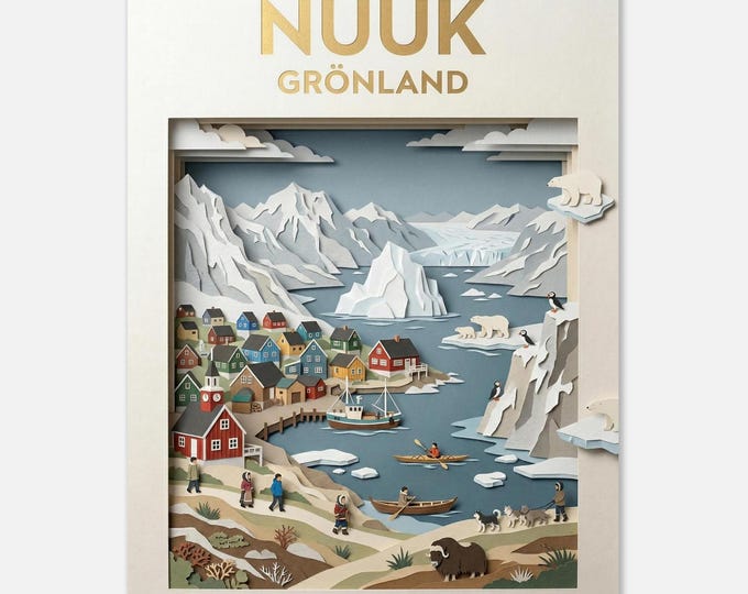 NUUK – Greenland | Travel poster