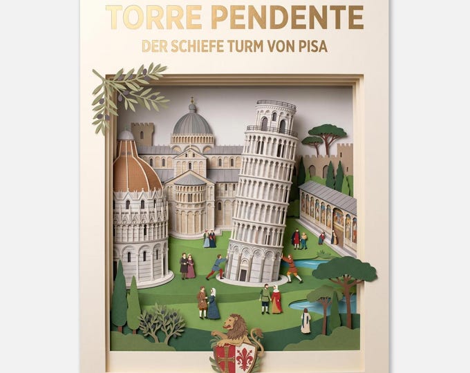 PISA | The Leaning Tower of Pisa | Poster