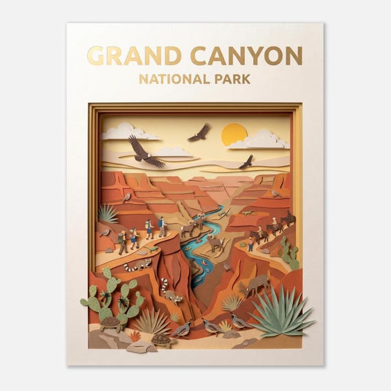 GRAND CANYON – National Park | Travel Poster