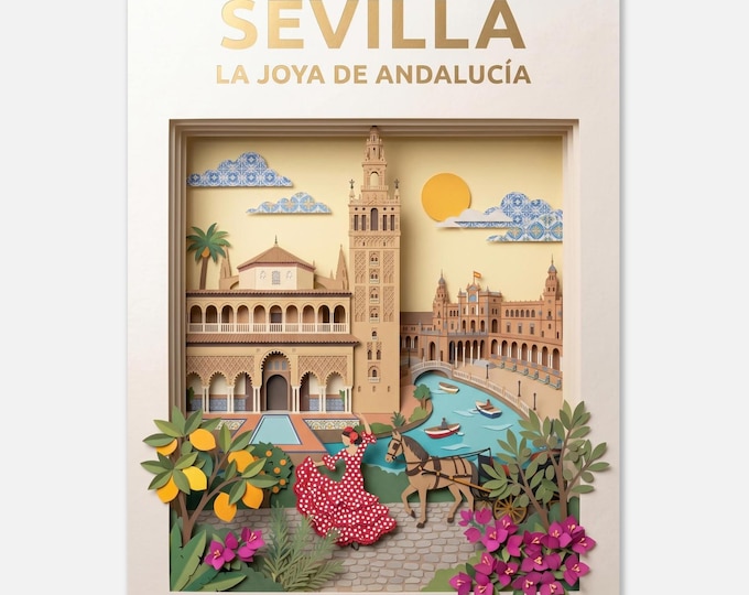 SEVILLA – The joy of Andalucía | Travel poster