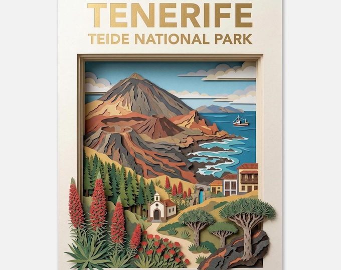 TENERIFE – Teide National Park | Travel Poster