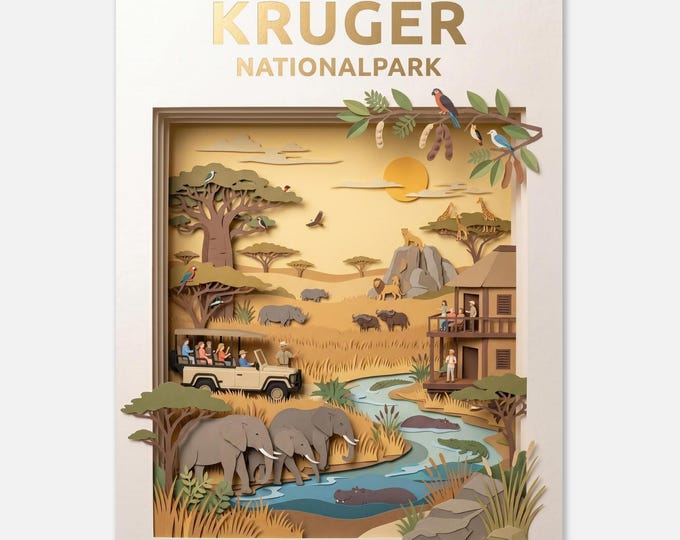 KRUGER – National Park | Travel Poster