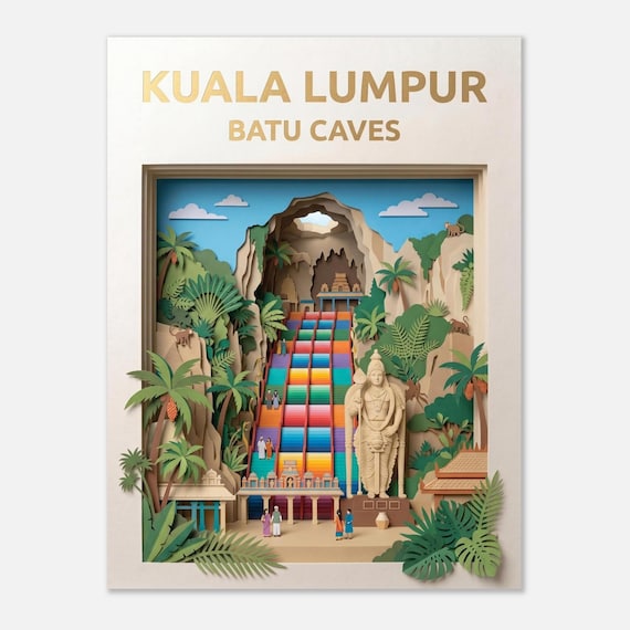 KUALA LUMPUR – Batu Caves | Travel poster