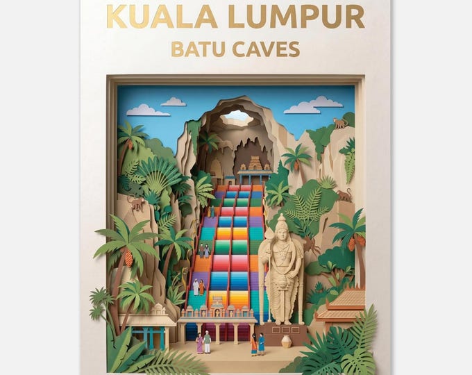 KUALA LUMPUR – Batu Caves | Travel poster