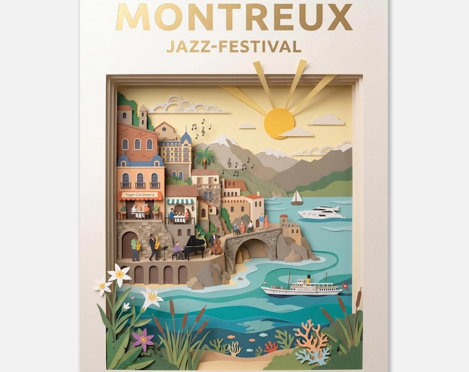 MONTREUX – Jazz Festival | Travel Poster