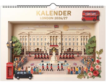 WALL CALENDAR – London | June 2026 to May 2027