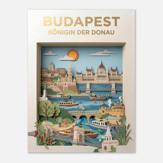 BUDAPEST – Queen of the Danube | Travel Poster