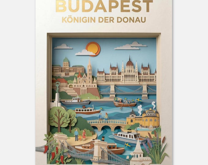 BUDAPEST – Queen of the Danube | Travel Poster