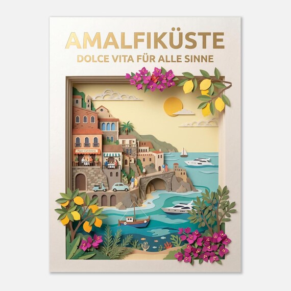 AMALFI COAST – Dolce Vita for all the senses | Travel poster