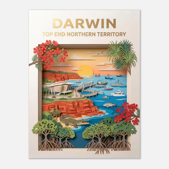 DARWIN – Top end Northern Territory | Travel poster