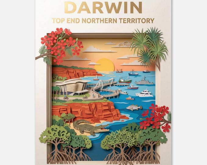 DARWIN – Top end Northern Territory | Travel poster