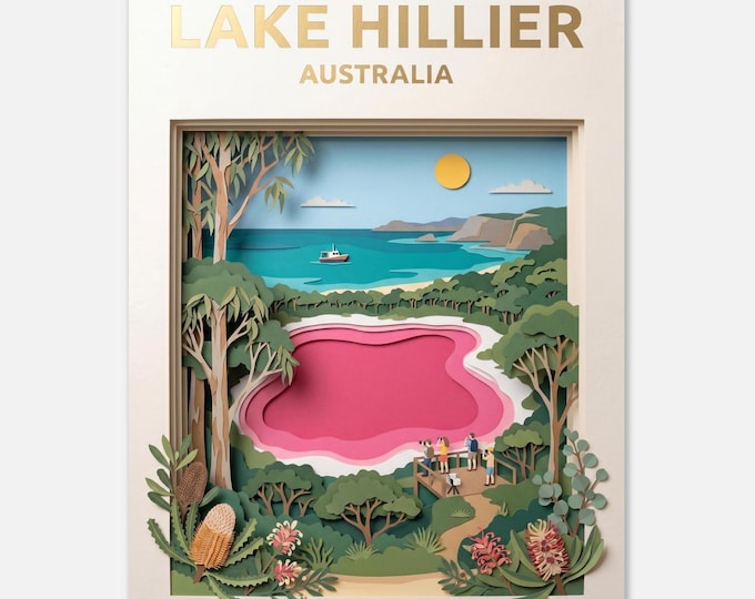 LAKE HILLIER – Australia | Travel Poster