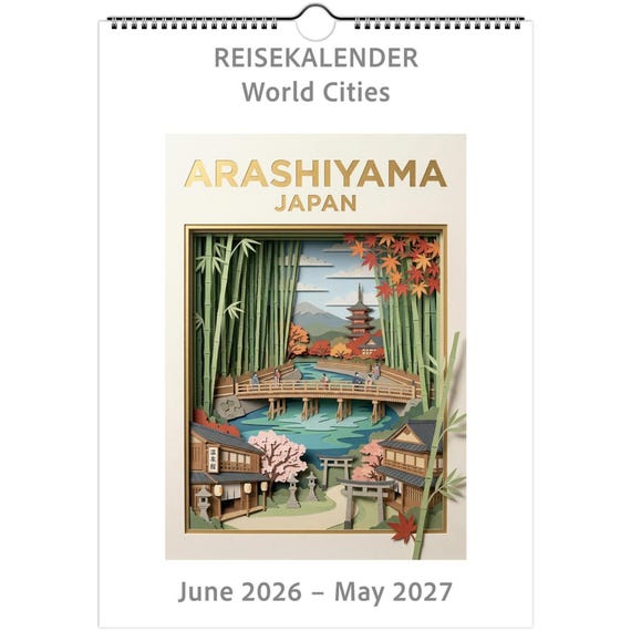 WALL CALENDAR – World Cities | June 2026 to May 2027