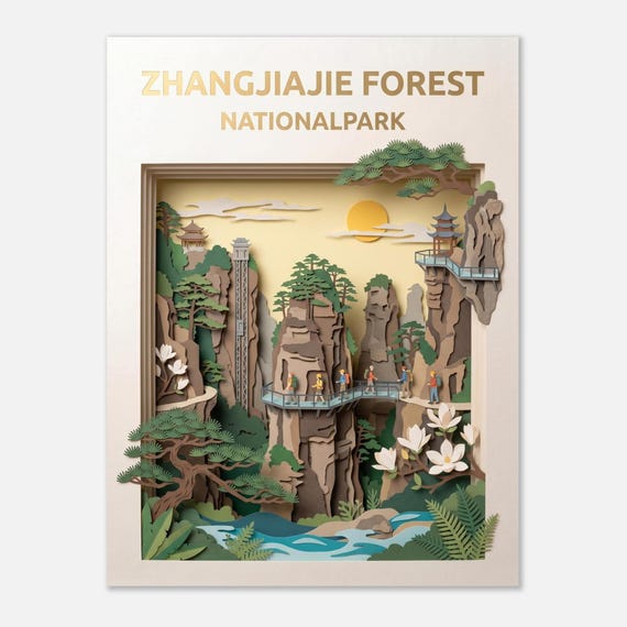 ZHANGJIAJIE FOREST – National Park – Poster