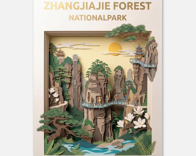 ZHANGJIAJIE FOREST – National Park – Poster
