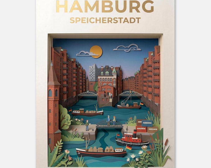 HAMBURG – Speicherstadt | Travel poster