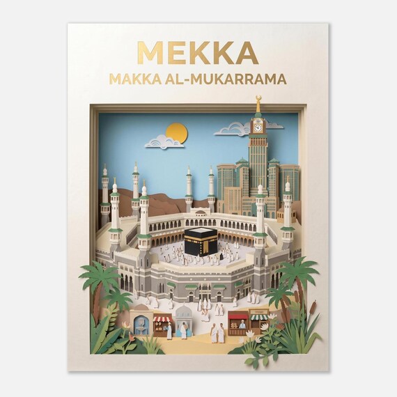 MECCA – Makkah al-Mukarrama | Travel poster