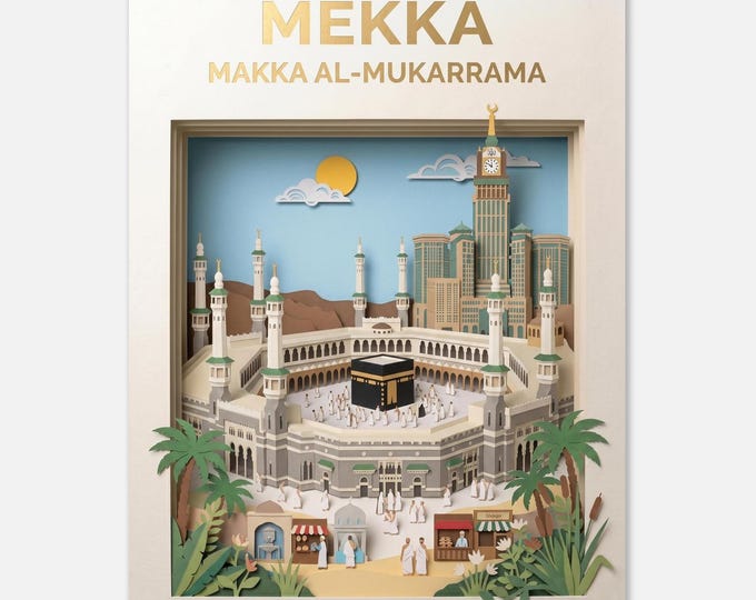 MECCA – Makkah al-Mukarrama | Travel poster