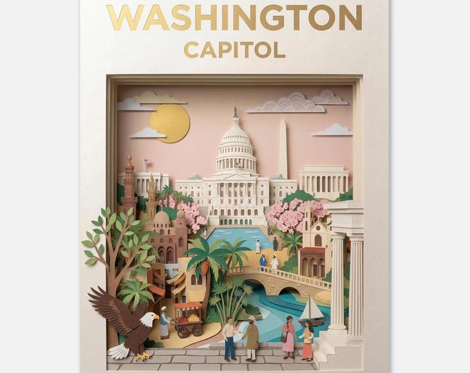 WASHINGTON – Capitol | Travel Poster