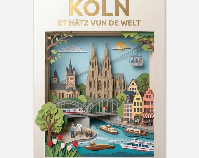 COLOGNE – Et Hätz from the world | Travel poster